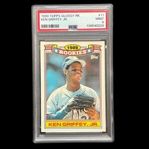 Graded Ken Griffey Jr 1990 Topps Glossy Rookie #11 | PSA Graded 9 | Iconic Card